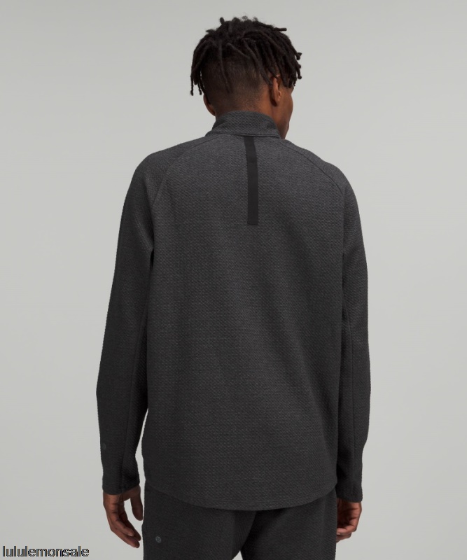 Lululemon Deutschland DELULU642 | At Ease Half Zip Meliert Schwarz